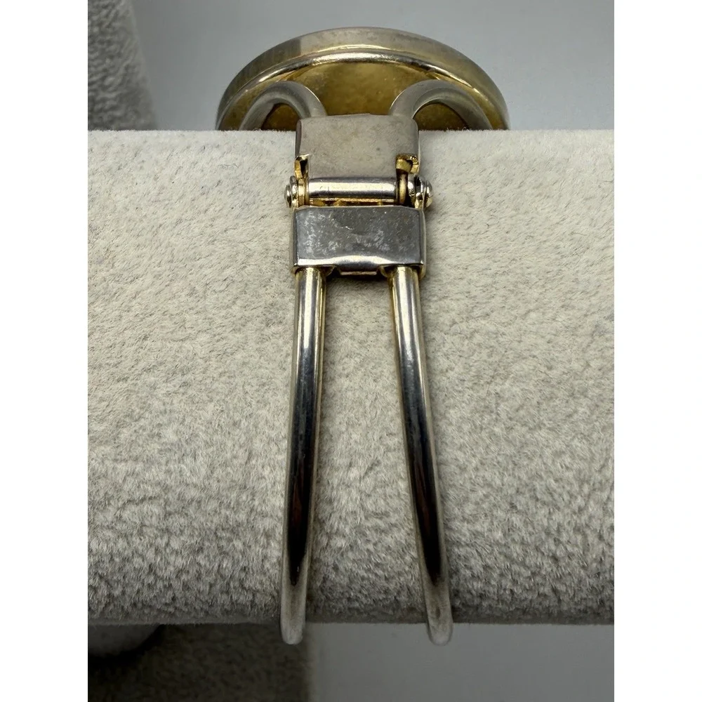 Geneva Manual Wind Working Ladies Cuff Watch 17 Jewels 38MM 6.5